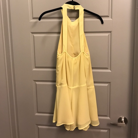 BCBG Yellow Romper, Open Back - Picture 3 of 3